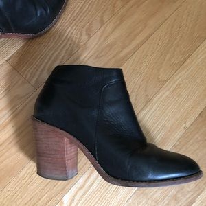Loeffler Randall black leather booties